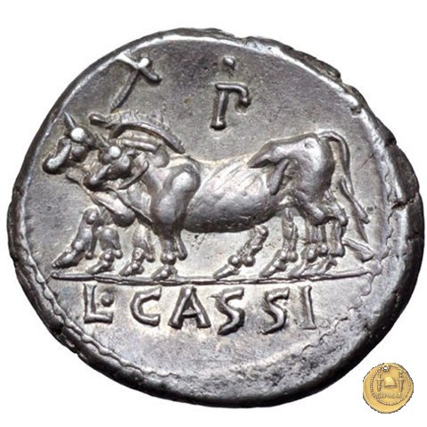 321/1 - denario L. Cassius Caecianus 102 BC (Roma)