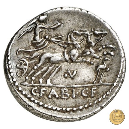 322/1 - denario C. Fabius C.f. Hadrianus 102 BC (Roma)