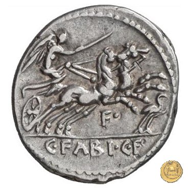 322/1 - denario C. Fabius C.f. Hadrianus 102 BC (Roma)