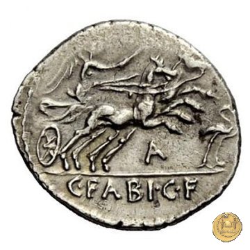 322/1 - denario C. Fabius C.f. Hadrianus 102 BC (Roma)