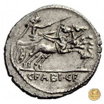 322/1 - denario C. Fabius C.f. Hadrianus 102 BC (Roma)