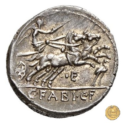 322/1 - denario C. Fabius C.f. Hadrianus 102 BC (Roma)