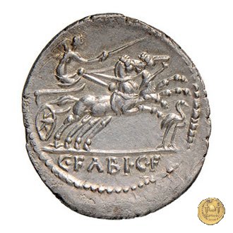 322/1 - denario C. Fabius C.f. Hadrianus 102 BC (Roma)