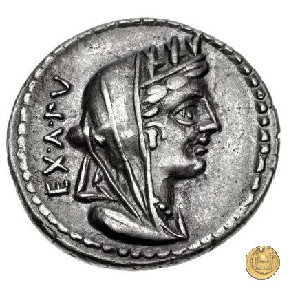 322/1 - denario C. Fabius C.f. Hadrianus 102 BC (Roma)