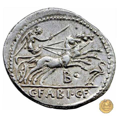 322/1 - denario C. Fabius C.f. Hadrianus 102 BC (Roma)