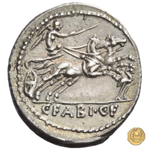 322/1 - denario C. Fabius C.f. Hadrianus 102 BC (Roma)