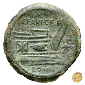 322/2 - asse C. Fabius C.f. Hadrianus 102 BC (Roma)