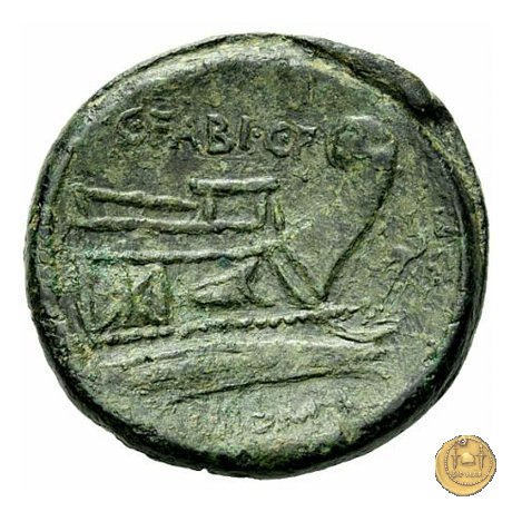 322/2 - asse C. Fabius C.f. Hadrianus 102 BC (Roma)