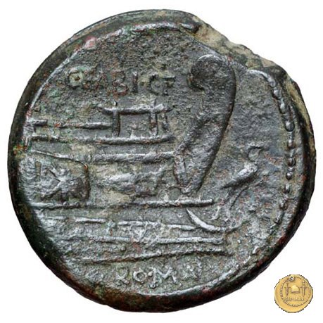 322/2 - asse C. Fabius C.f. Hadrianus 102 BC (Roma)