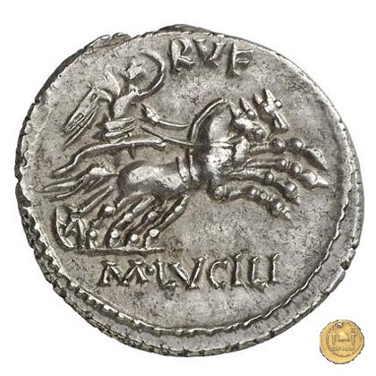 324/1 - denario M. Lucilius Rufus 101 BC (Roma)