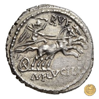 324/1 - denario M. Lucilius Rufus 101 BC (Roma)