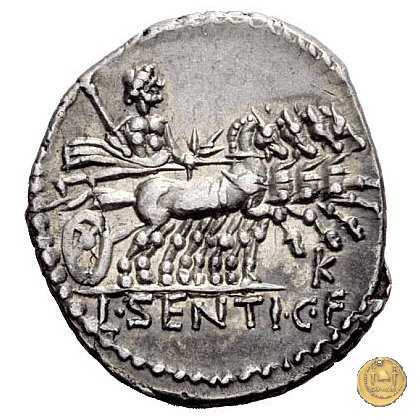 325/1 - denario L. Sentius C.f. 101 BC (Roma)