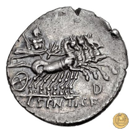 325/1 - denario L. Sentius C.f. 101 BC (Roma)