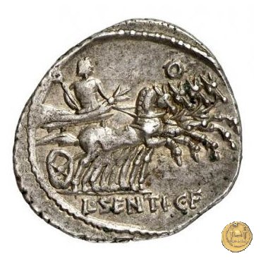 325/1 - denario L. Sentius C.f. 101 BC (Roma)