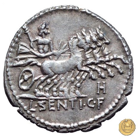 325/1 - denario L. Sentius C.f. 101 BC (Roma)