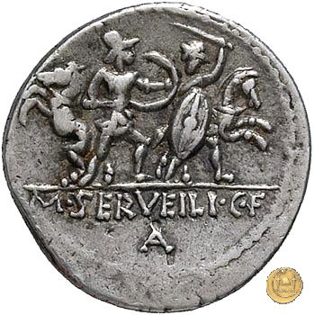 327/1 - denario M. Servilius C.f. 100 BC (Roma)