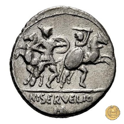 327/1 - denario M. Servilius C.f. 100 BC (Roma)