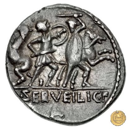 327/1 - denario M. Servilius C.f. 100 BC (Roma)