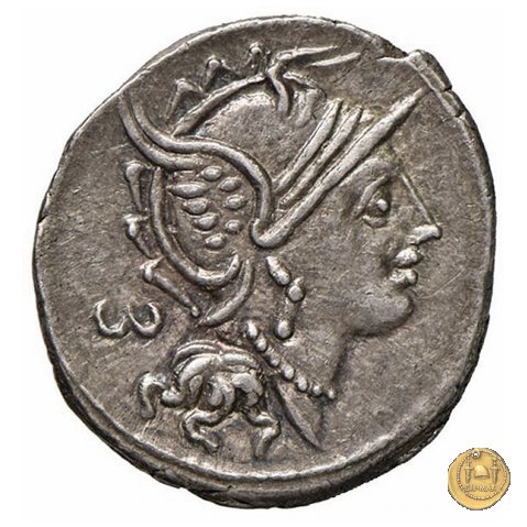 327/1 - denario M. Servilius C.f. 100 a.C. (Roma)