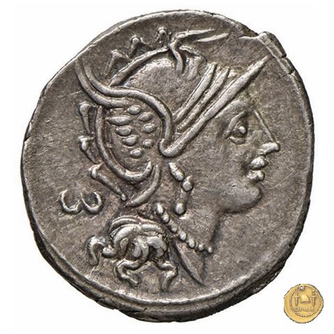 327/1 - denario M. Servilius C.f. 100 BC (Roma)