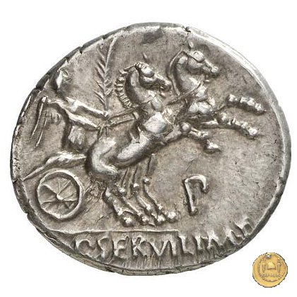 328/1 - denario P. Servilius M.f. Rullus 100 BC (Roma)