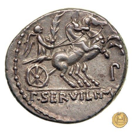 328/1 - denario P. Servilius M.f. Rullus 100 BC (Roma)