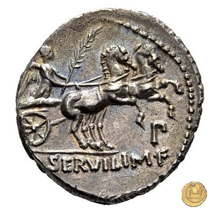 328/1 - denario P. Servilius M.f. Rullus 100 BC (Roma)