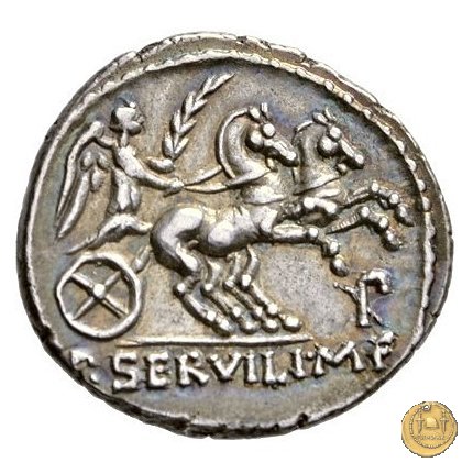 328/1 - denario P. Servilius M.f. Rullus 100 BC (Roma)
