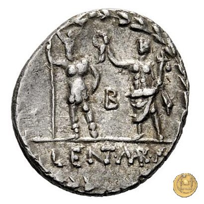 329/1 - denario P. Cornelius Lentulus Marcelli f. 100 BC (Roma)