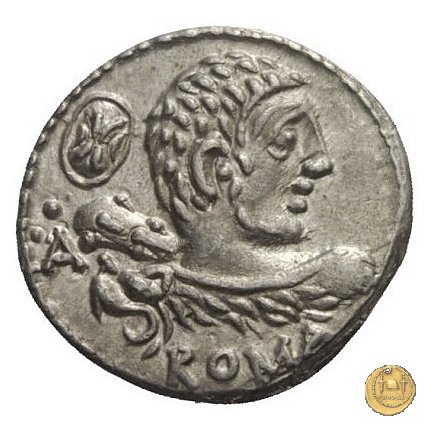 329/1 - denario P. Cornelius Lentulus Marcelli f. 100 BC (Roma)