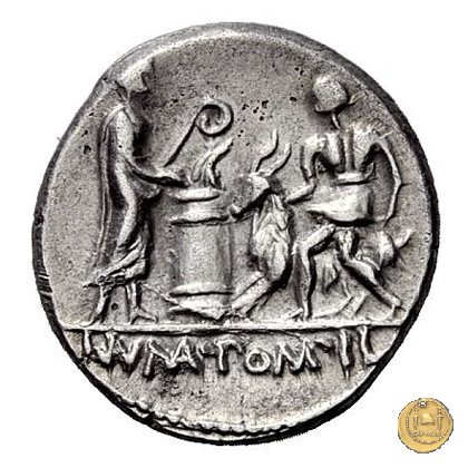 334/1 - denario L. Pomponius Molo 97 BC (Roma)