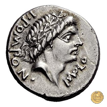 334/1 - denario L. Pomponius Molo 97 BC (Roma)