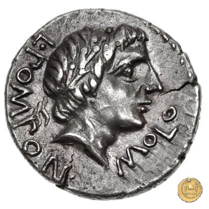334/1 - denario L. Pomponius Molo 97 BC (Roma)