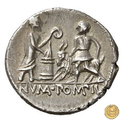 334/1 - denario L. Pomponius Molo 97 BC (Roma)