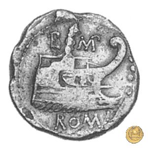 334/4 - triente L. Pomponius Molo 97 BC (Roma)
