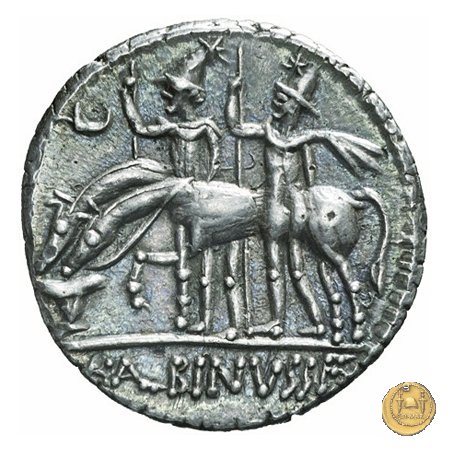 335/10 - denario A. Postumius Sp.f. Albinus 96-92 BC (Roma)