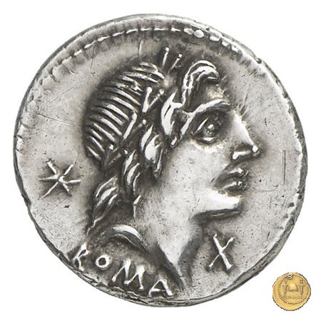 335/10 - denario A. Postumius Sp.f. Albinus 96-92 BC (Roma)