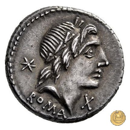 335/10 - denario A. Postumius Sp.f. Albinus 96-92 BC (Roma)