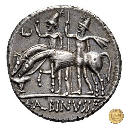 335/10 - denario A. Postumius Sp.f. Albinus 96-92 BC (Roma)