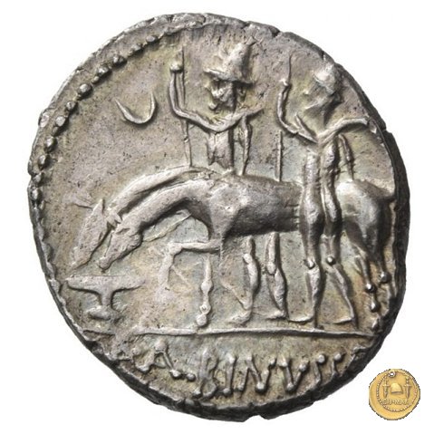 335/10 - denario A. Postumius Sp.f. Albinus 96-92 BC (Roma)
