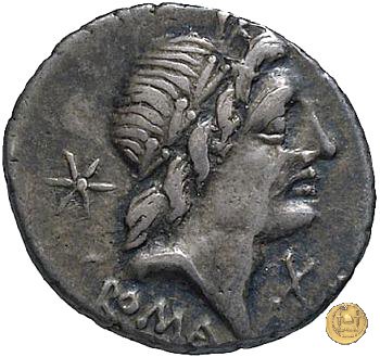 335/10 - denario A. Postumius Sp.f. Albinus 96-92 BC (Roma)