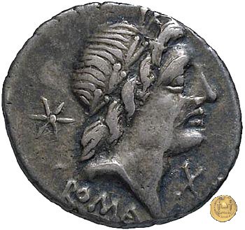 335/10 - denario A. Postumius Sp.f. Albinus 96-92 a.C. (Roma)