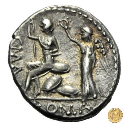 335/1 - denario L. Caecilius Metellus / A. Postumius / C. Publicius 96-92 BC (Roma)