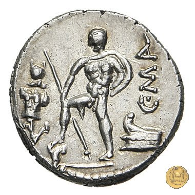 335/3 - denario C. Publicius Malleolus C.f. 96-92 a.C. (Roma)