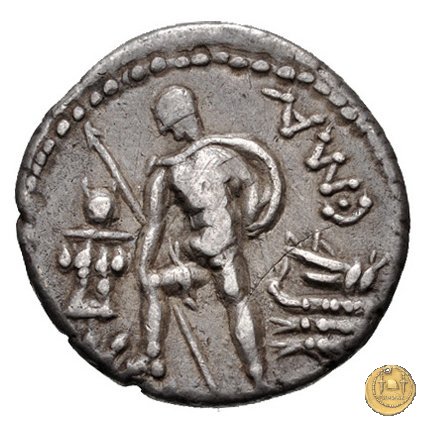 335/3 - denario C. Publicius Malleolus C.f. 96-92 BC (Roma)