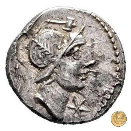 335/3 - denario C. Publicius Malleolus C.f. 96-92 a.C. (Roma)