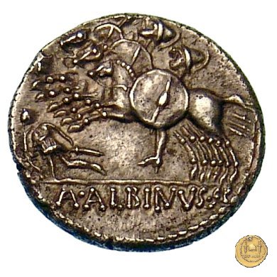 335/9 - denario A. Postumius Sp.f. Albinus 96-92 BC (Roma)