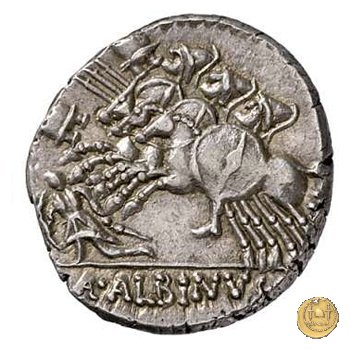 335/9 - denario A. Postumius Sp.f. Albinus 96-92 BC (Roma)