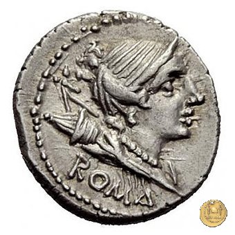 335/9 - denario A. Postumius Sp.f. Albinus 96-92 BC (Roma)