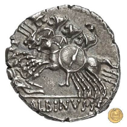 335/9 - denario A. Postumius Sp.f. Albinus 96-92 BC (Roma)